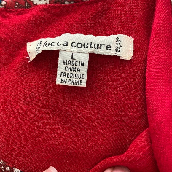 Luca Couture Red Mini Dress - Picture 2 of 4